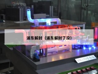 浦东解封（浦东解封了没）